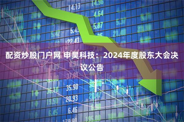 配资炒股门户网 申昊科技：2024年度股东大会决议公告